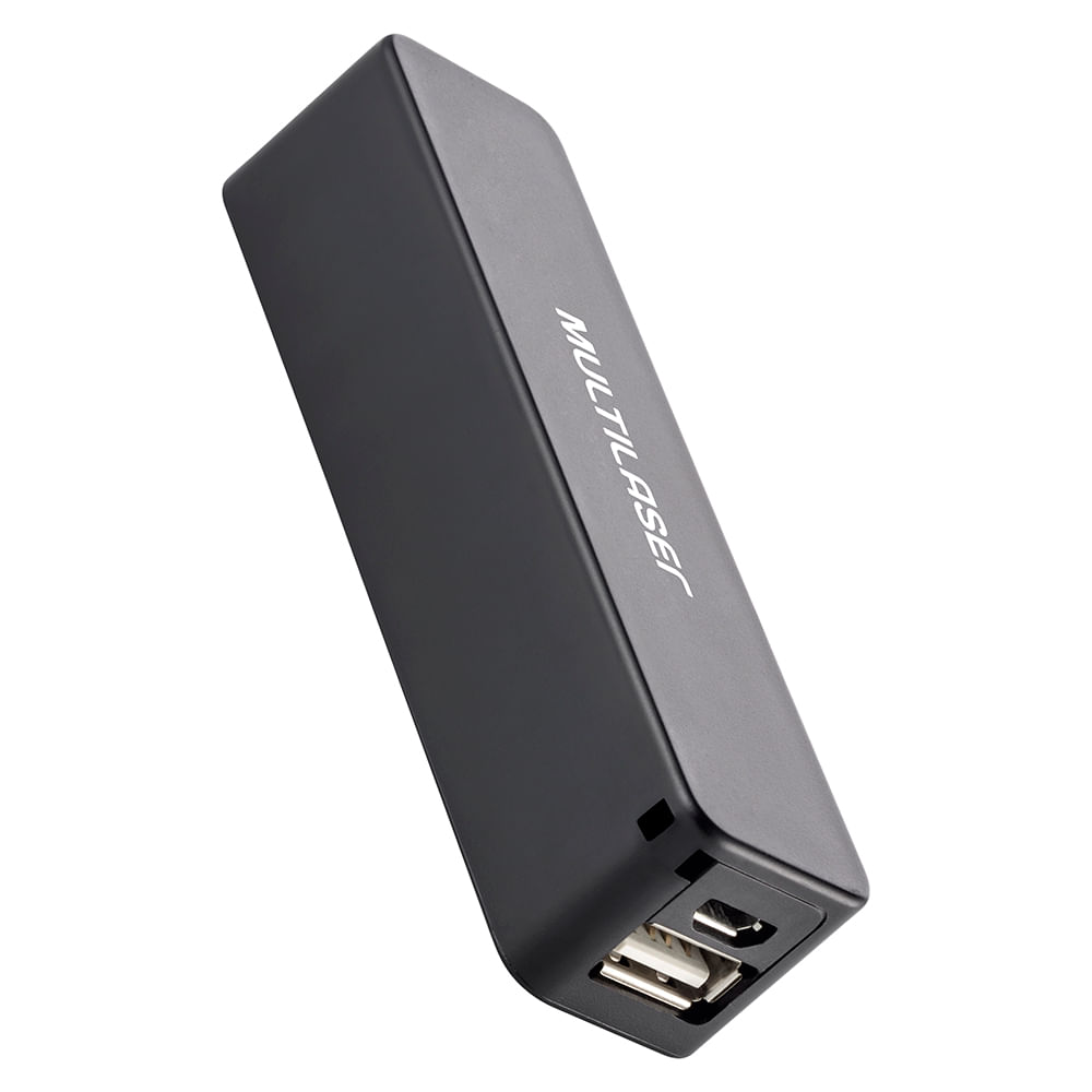 Power Bank Smartogo Multilaser 2200MAH CB100 Preto Power Bank Smartogo Multilaser 2200MAH CB100 Preto