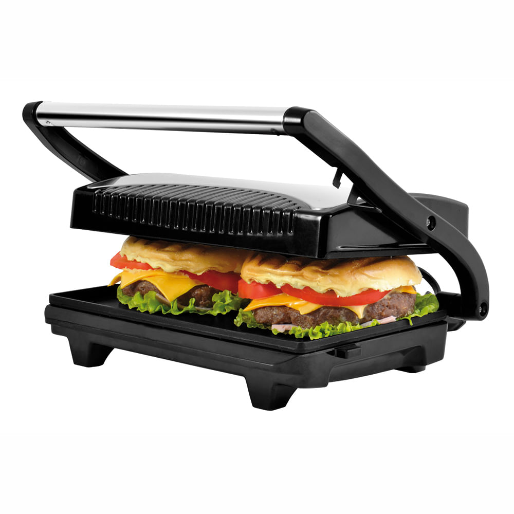 Grill e Sanduicheira Britânia Press Placas Duo Inox lojasbecker