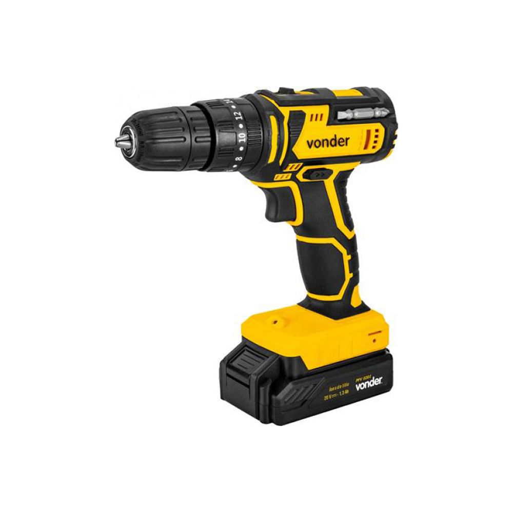 Parafusadeira Vonder 20v é Boa Parafusadeira Furadeira com Impacto Vonder PFV020I Bateria 20V