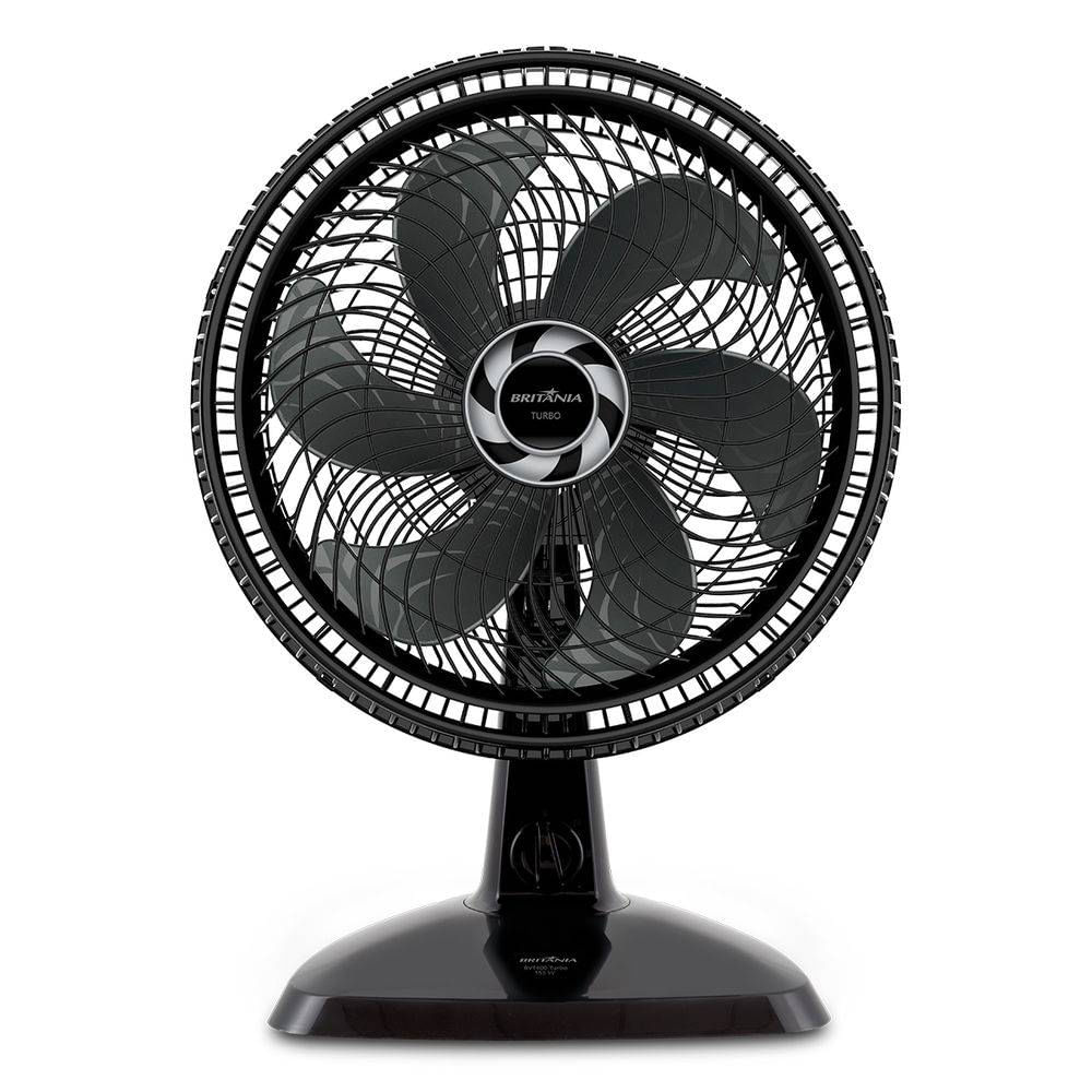 Ventilador De Mesa Britânia BVT400 Turbo 40 Cm – Preto - Lojasbecker