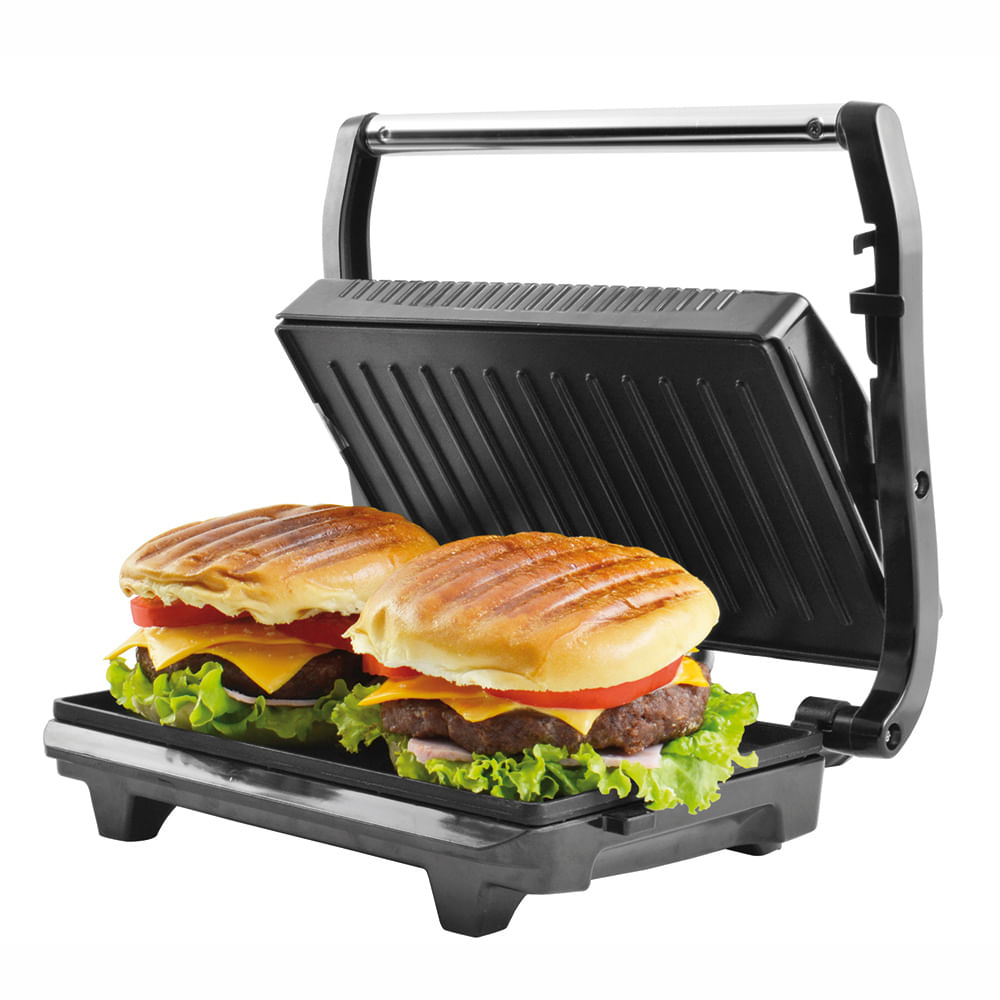 Grill e Sanduicheira Britânia Press Placas Duo Inox lojasbecker