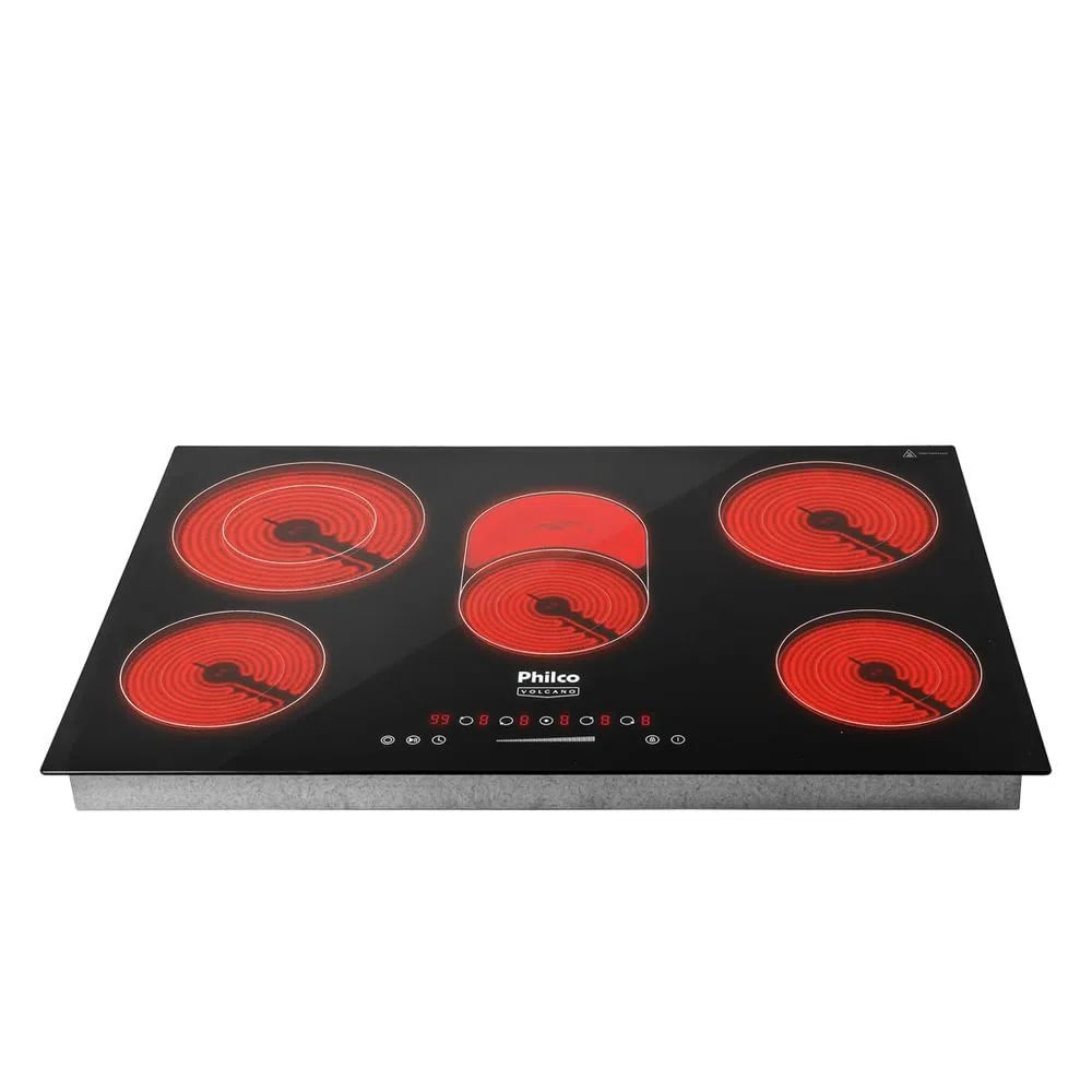 Cooktop Philco PCT55VC Volcano 5 Bocas Aquecimento por Resistência