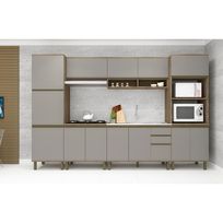 Conjunto Cozinha Modulada Completa THB Lovely 8 Peças - Noce/Bianco -  lojasbecker