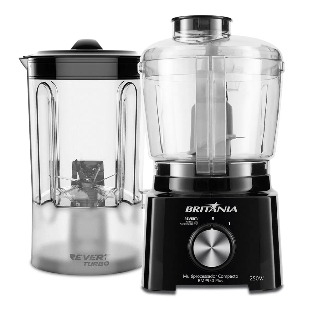 Multiprocessador Compacto Britânia BMP950 Plus 2 em 1 - Preto