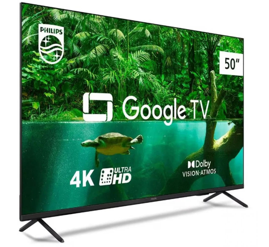 Smart TV Philips 50" 4K UHD Led Google TV 50PUG7408/78