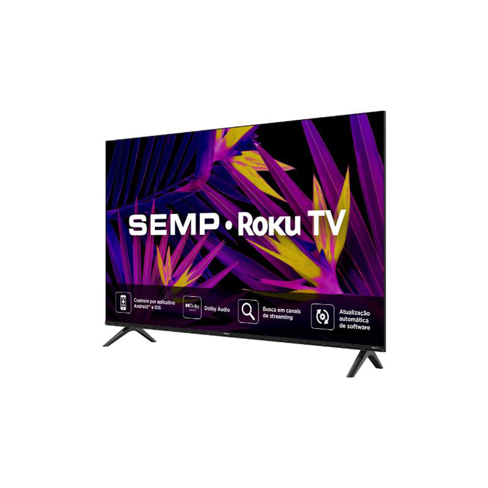 Smart TV SEMP R6610 43" Led FHD Roku TV Wi-Fi Dual Band compatível com Apple HomeKit