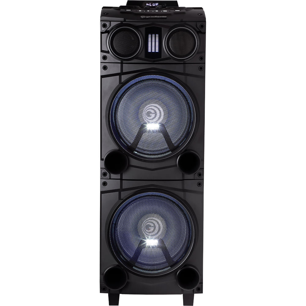 Caixa de Som Gradiente GDB10M 1200W BT USB SD SP10 - Preto