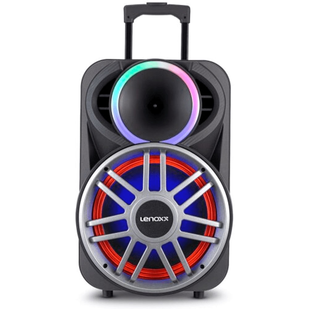 Caixa de Som Amplificada Lenoxx 12" Bluetooth LCA12 Bivolt - Preta