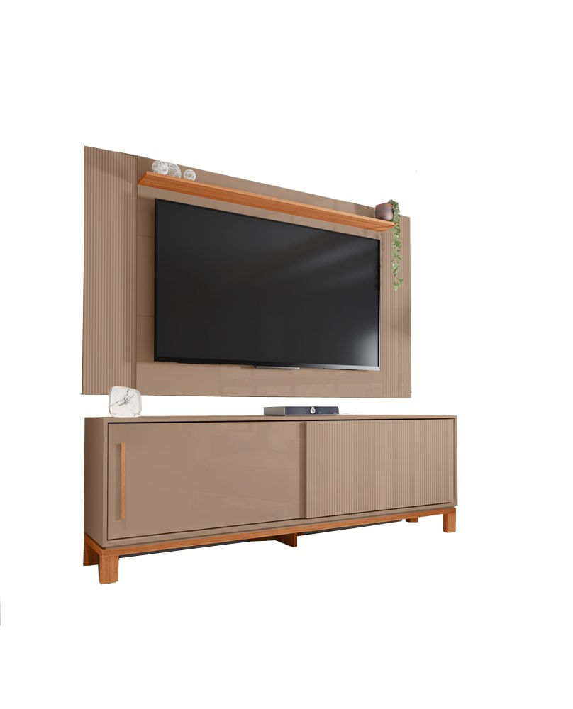 Rack Caemmun Mondrian com Painel 1.8 - Sued / Freijó