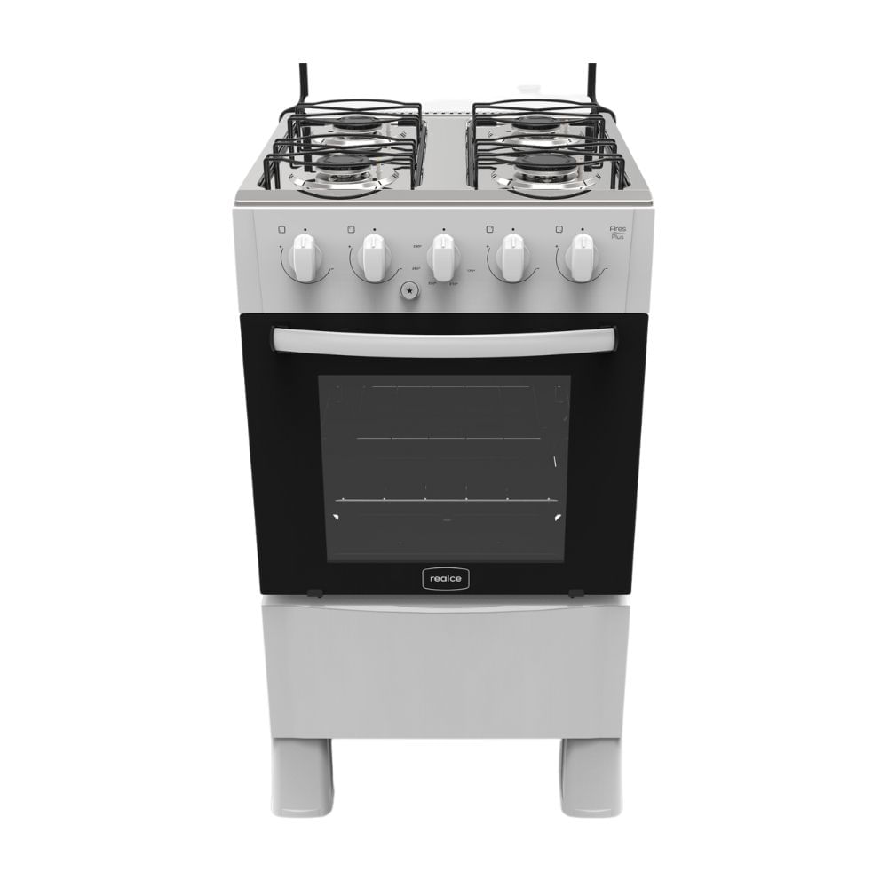 Fogão Realce Ares Plus 4 Bocas com Acendimento Automático Branco