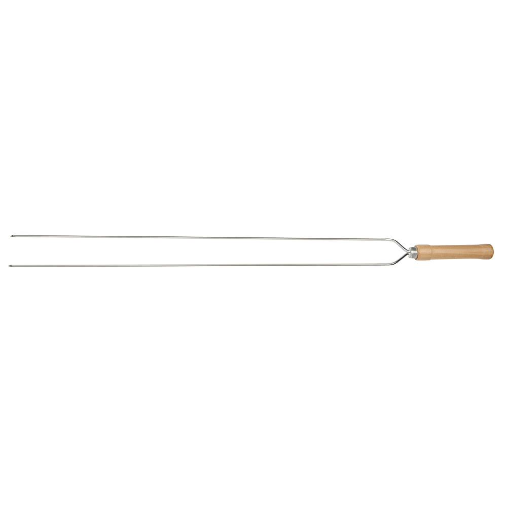 Espeto Duplo para Churrasco Mor 95cm Cromado