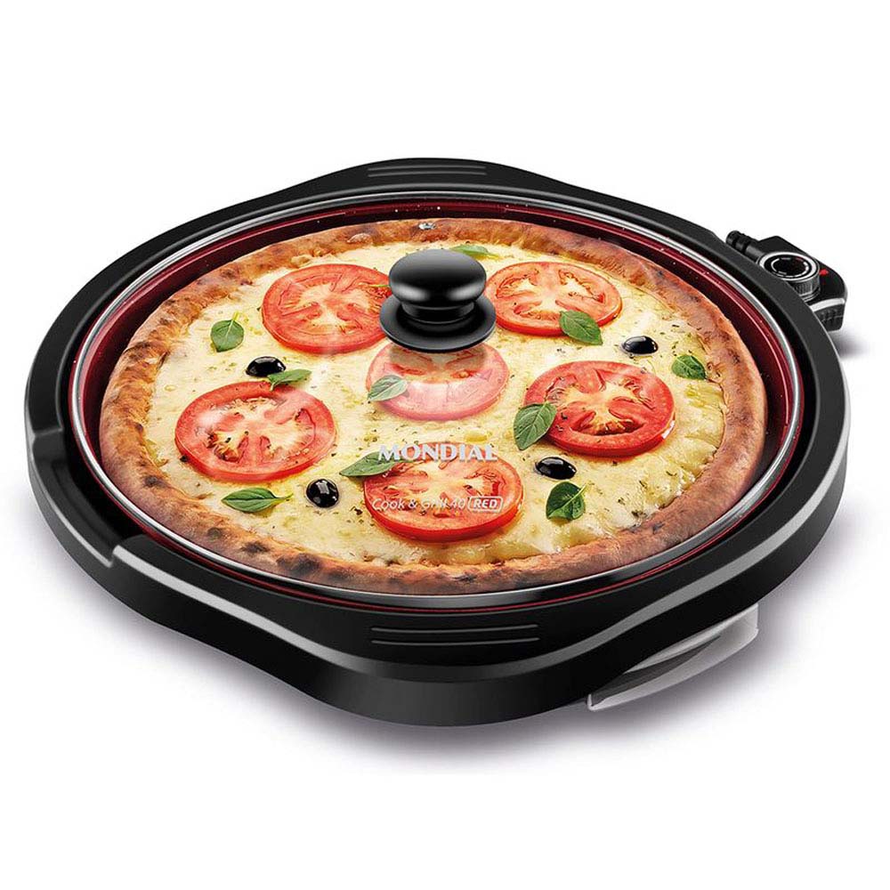 Grill Mondial G-03-RC Redondo Antiaderente