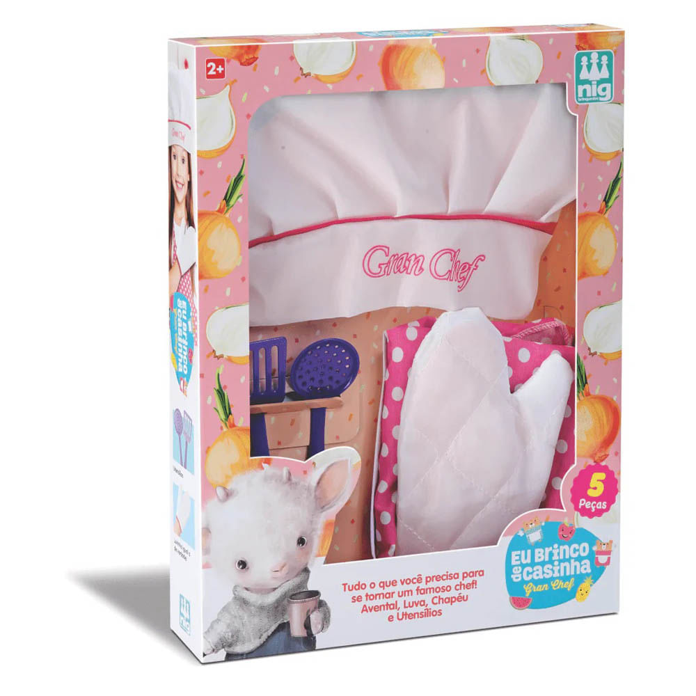 Brinquedo Nig Eu Brinco de Casinha Gran Chef - Rosa