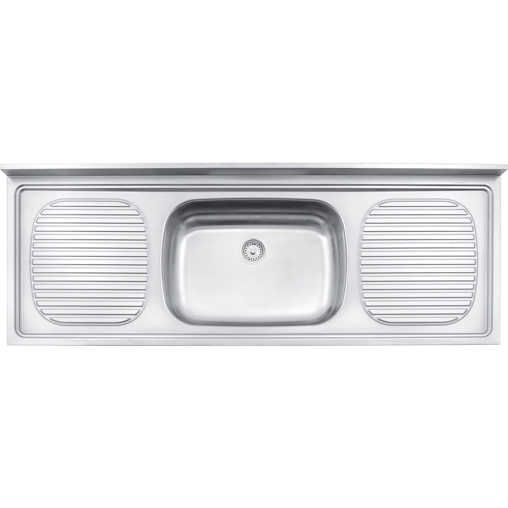 Pia Tramontina 160x55cm com 1 Cuba em Aço Inox
