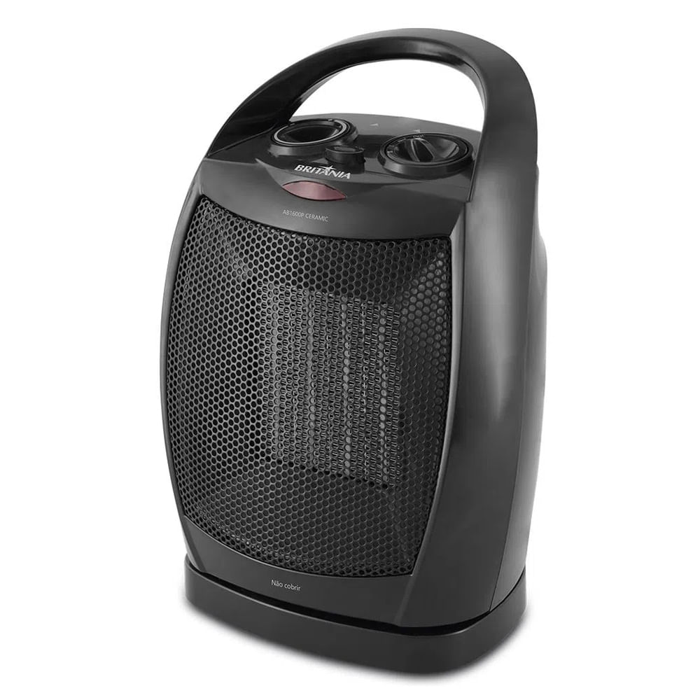 Aquecedor com Ventilador Britânia AB1600P 1500W - Preto