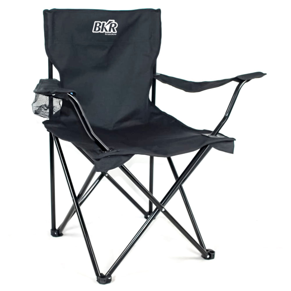 Cadeira Dobrável Camping BKR - Preto
