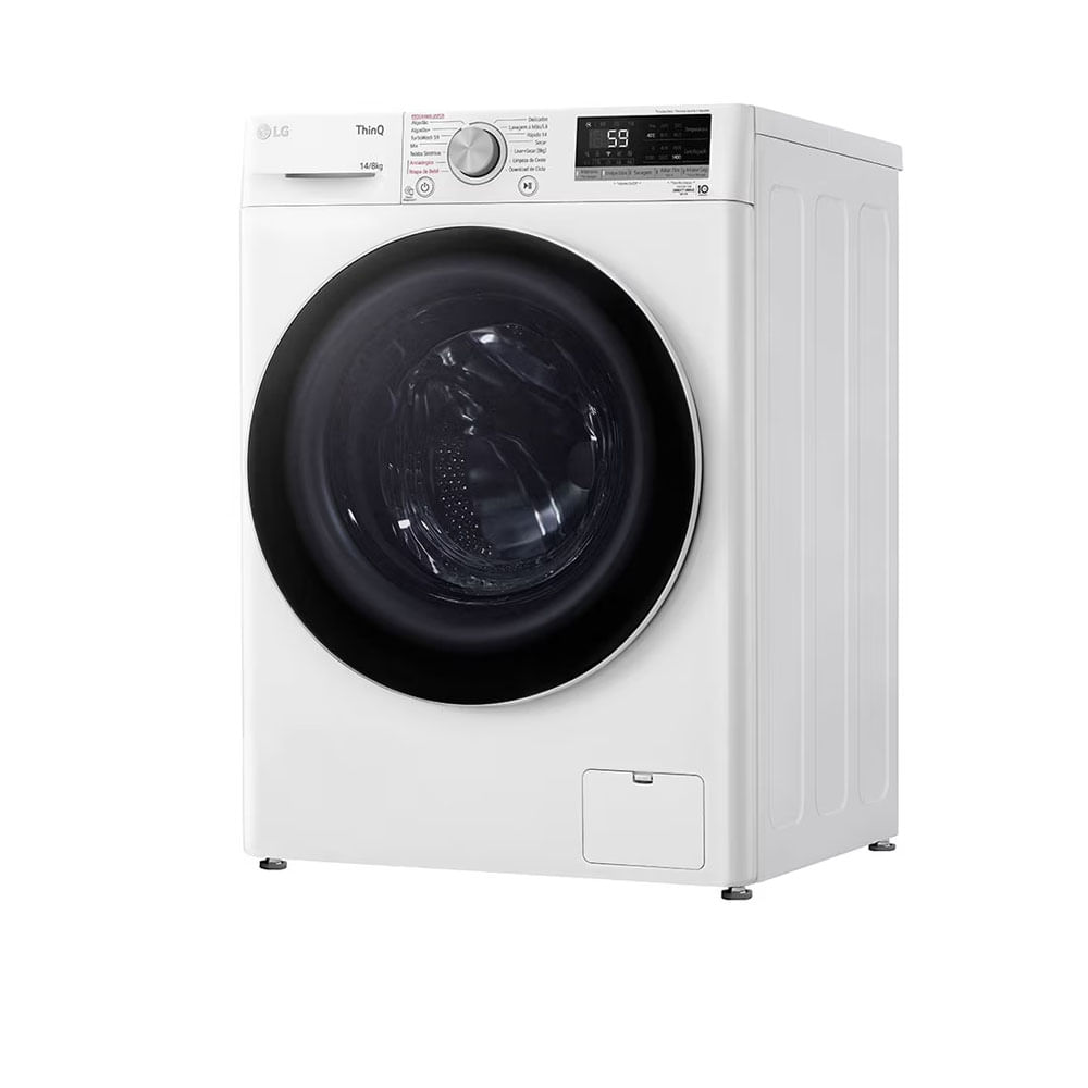 Lava e Seca LG Smart VC4 14Kg Branca com Inteligência Artificial AIDD CV5014WC4 - Branca