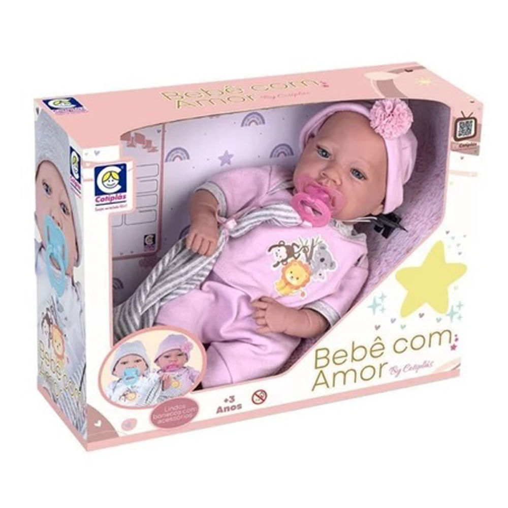 Boneca Cotiplás Bebê Com Amor 2824
