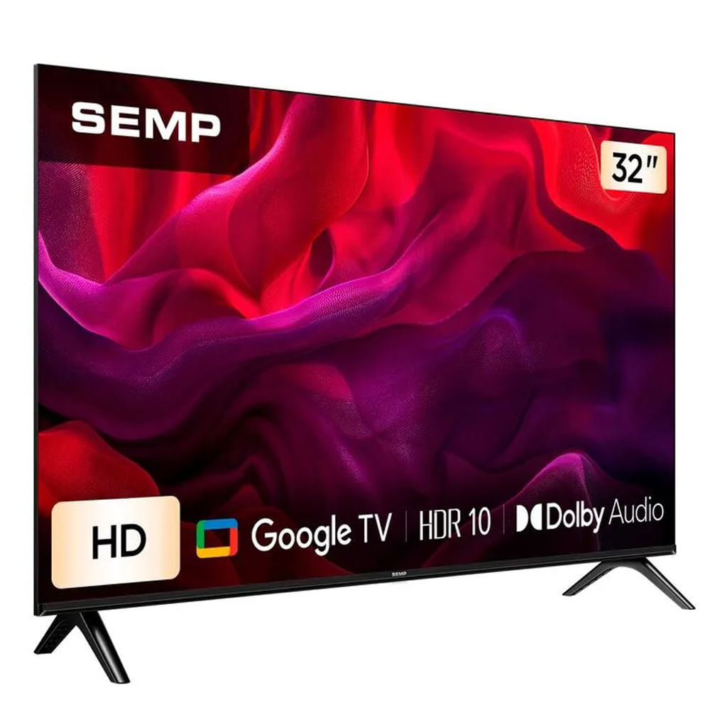 Smart Tv 32" HD Led Semp TCL 32S42 Dolby Audio HDR 10 Google TV