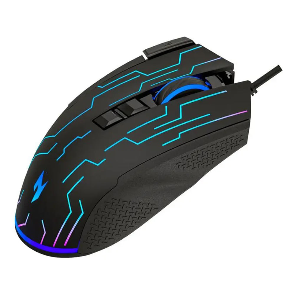 Mouse Gamer Acer Nitro NMW105 Gen 3 Conexão USB com fio e Iluminação RGB - Preto