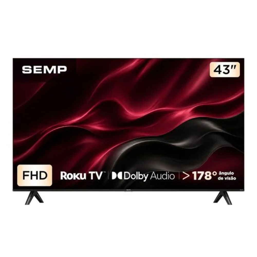 Smart TV LED 43" Semp 43S42R Roku TV Full HD